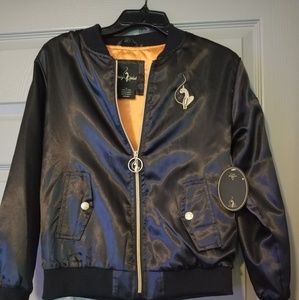 Baby Phat satin bomber jacket